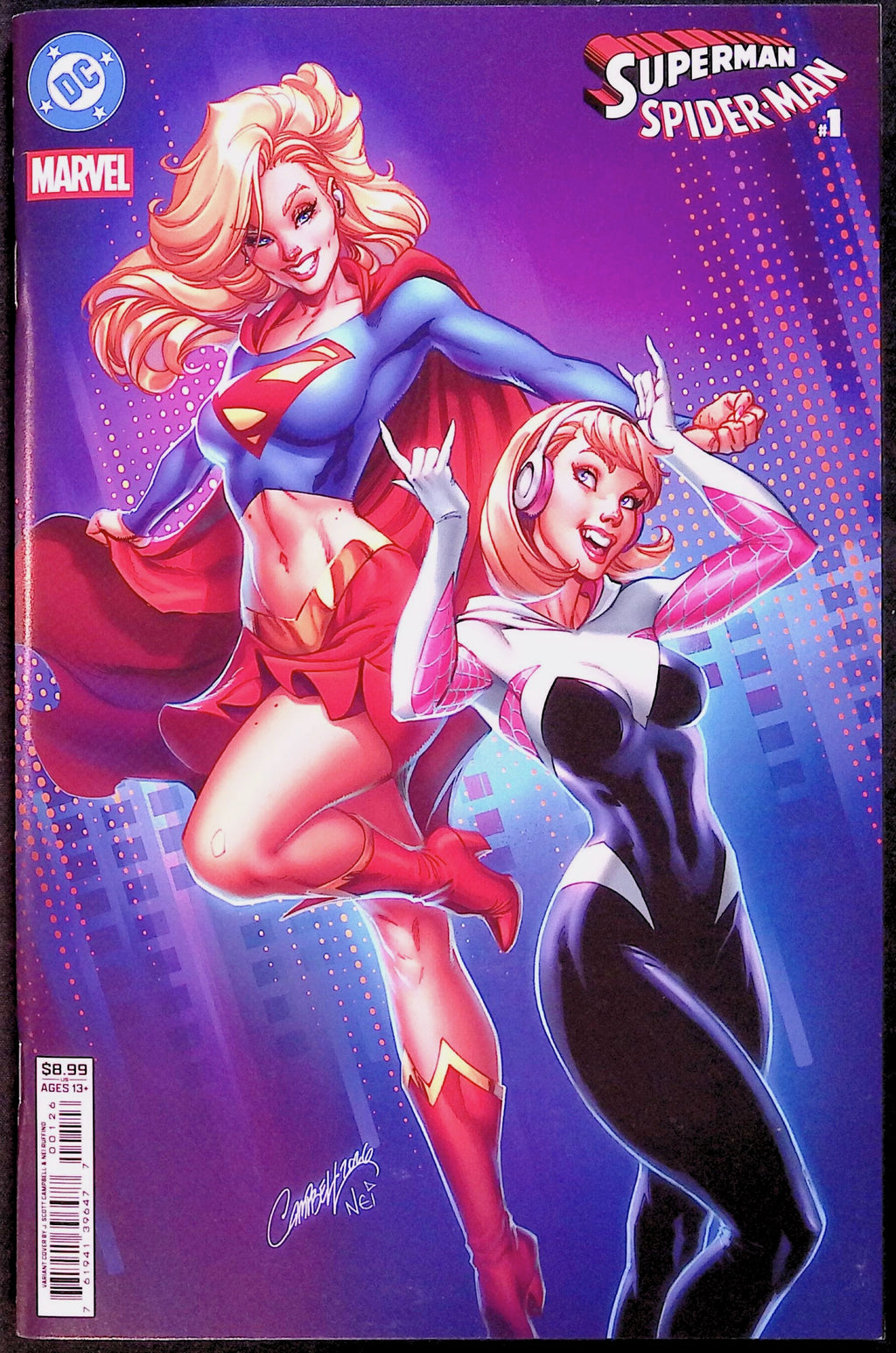 Superman / Spider-Man # 1 Cover N J. Scott Campbell Nei Variant 2026 NM