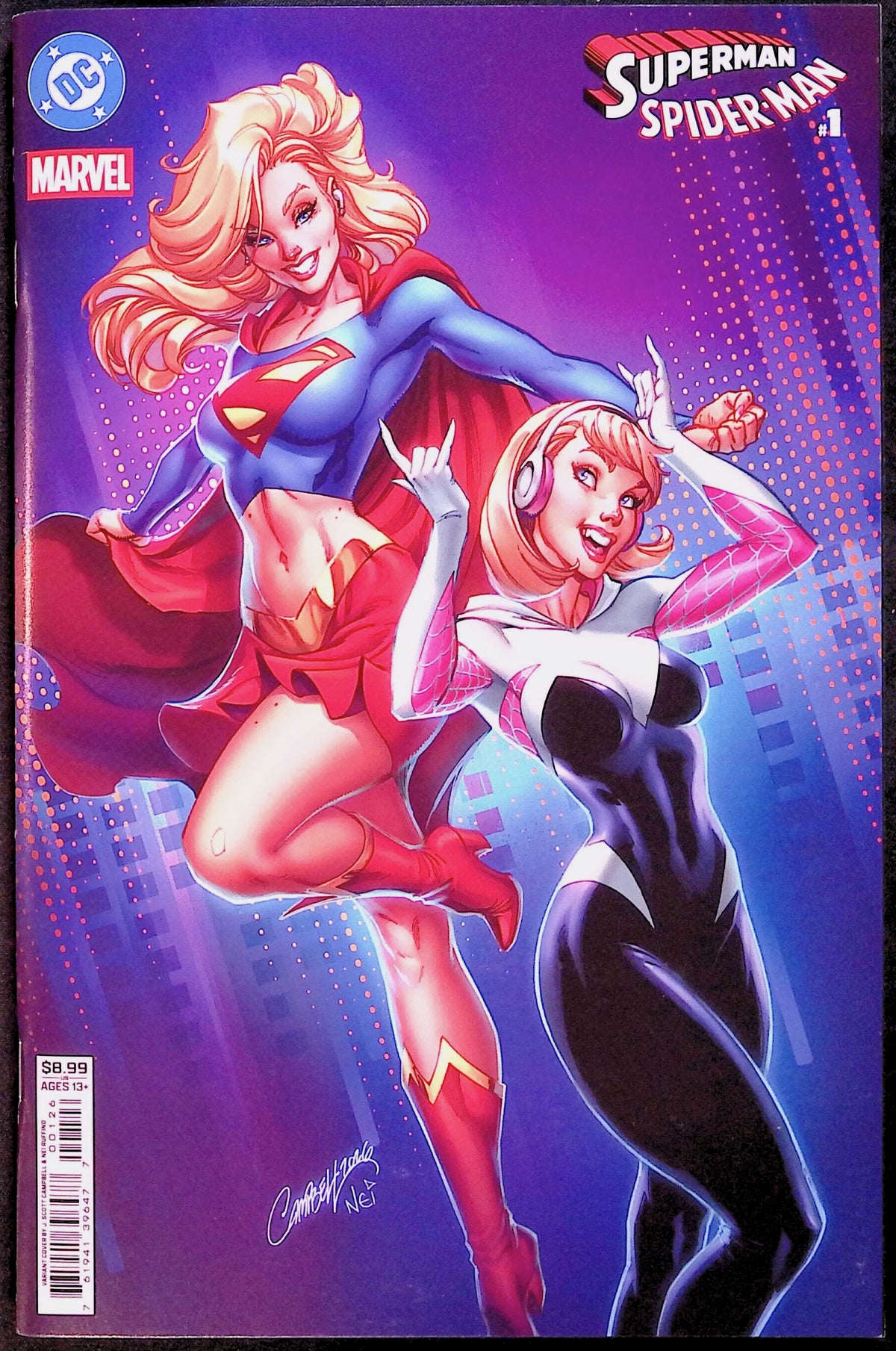 Superman / Spider-Man # 1 Cover N J. Scott Campbell Nei Variant 2026 NM