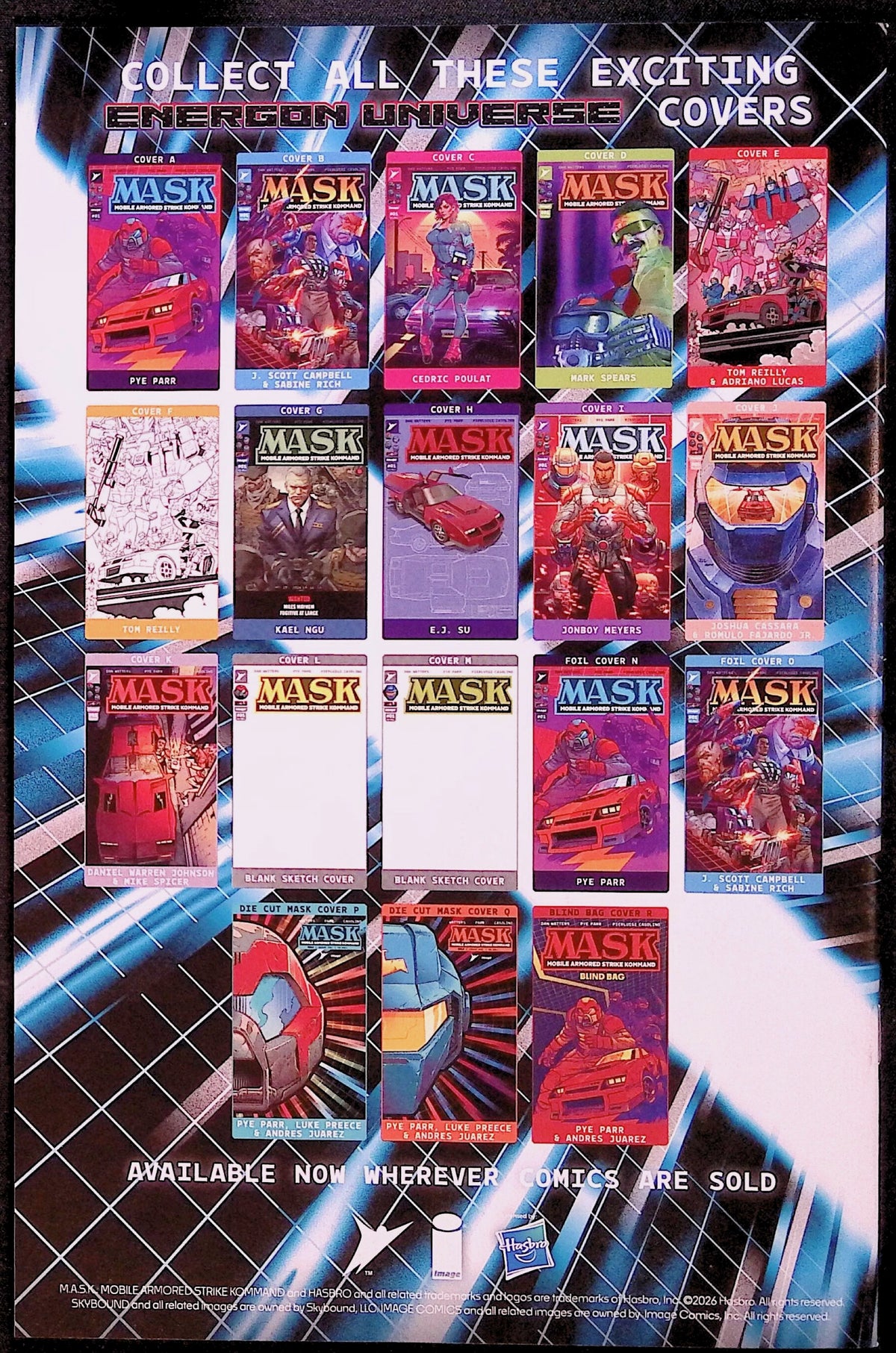 M.A.S.K. # 1 Cover C Cedric Poulat Variant First Printing 2026 NM-