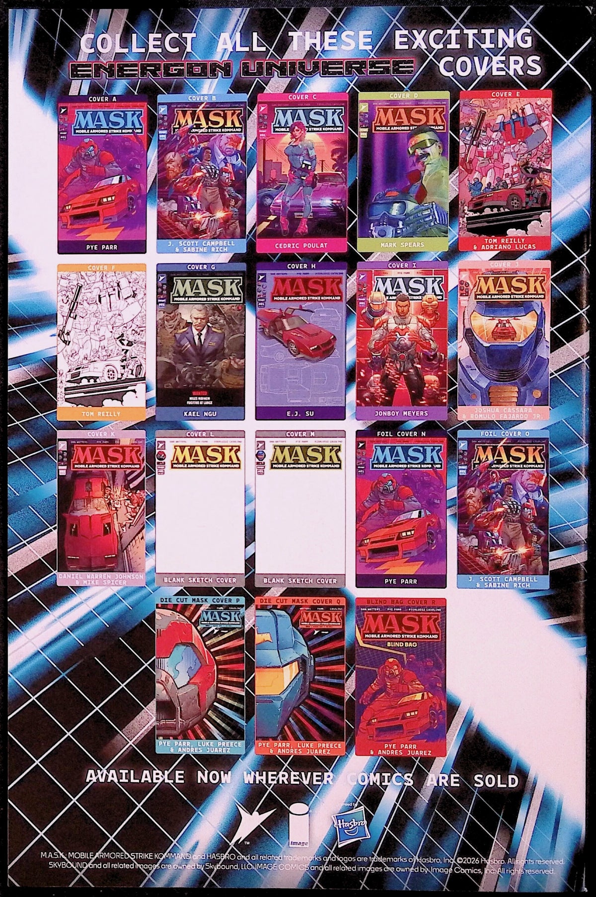 M.A.S.K. # 1 Cover C Cedric Poulat Variant First Printing 2026 NM-
