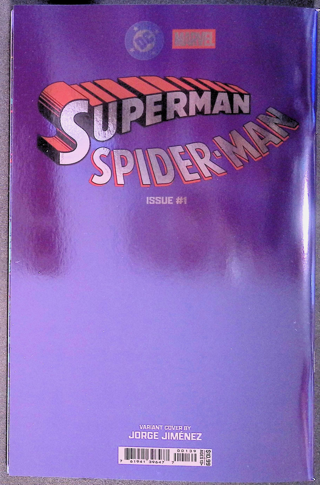 Superman / Spider-Man # 1 Cover Y Jorge Jiménez Foil Variant 2026 NM-