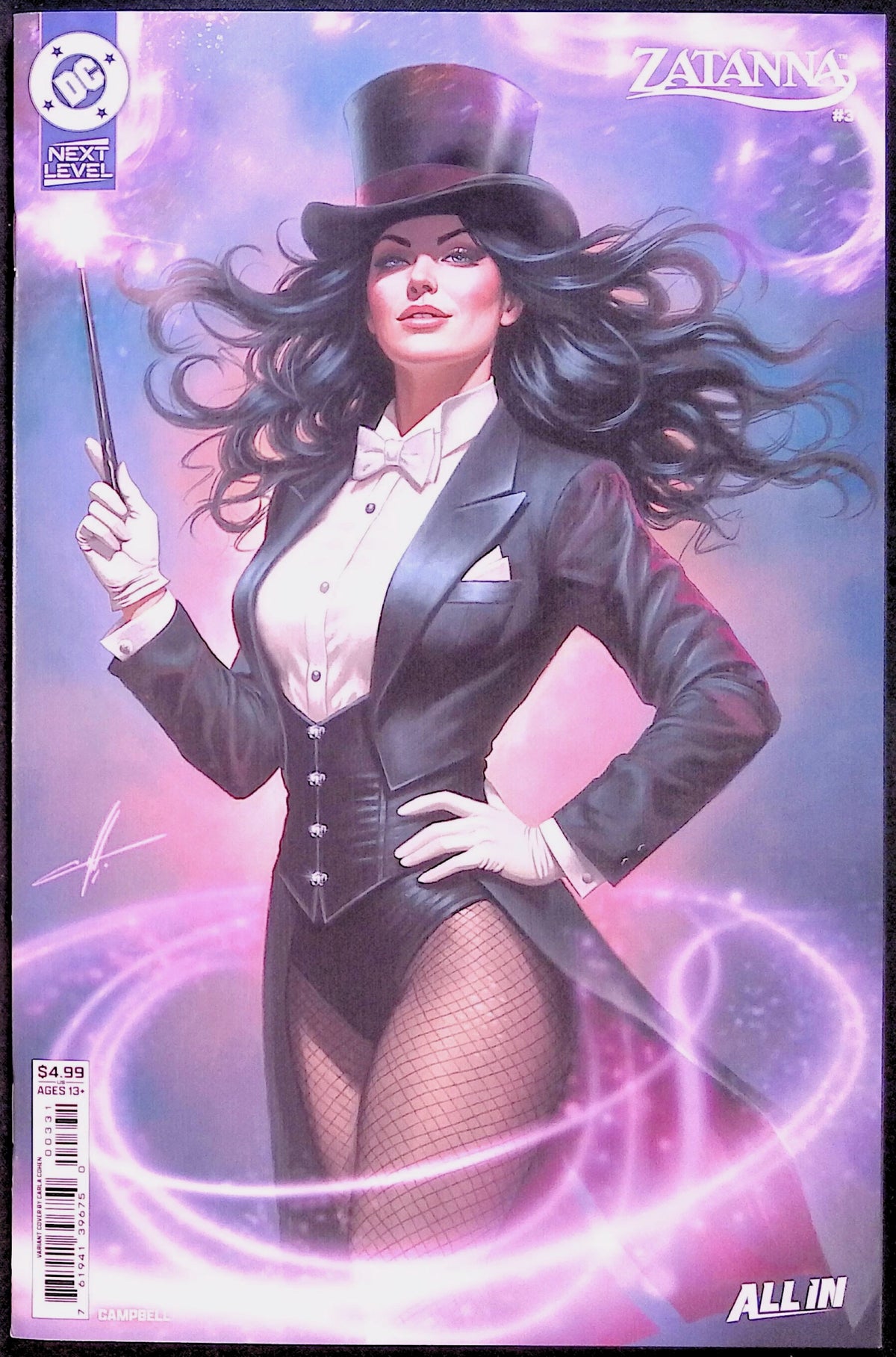Zatanna #3 2026 Cover C Carla Cohen Variant First Printing 2026 NM