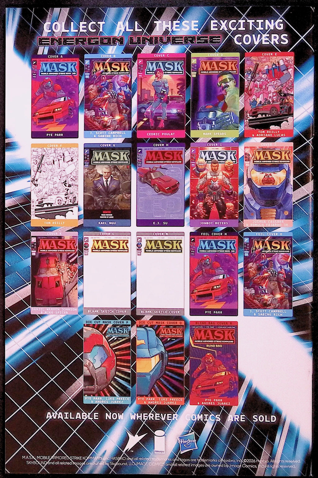 M.A.S.K. # 1 Cover C Cedric Poulat Variant First Printing 2026 NM-