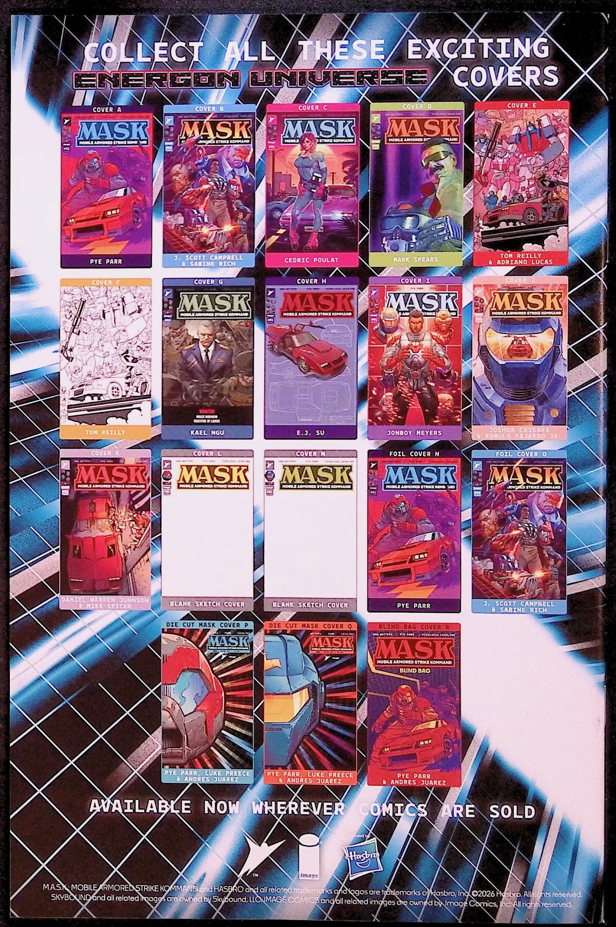 M.A.S.K. # 1 Cover C Cedric Poulat Variant First Printing 2026 NM-