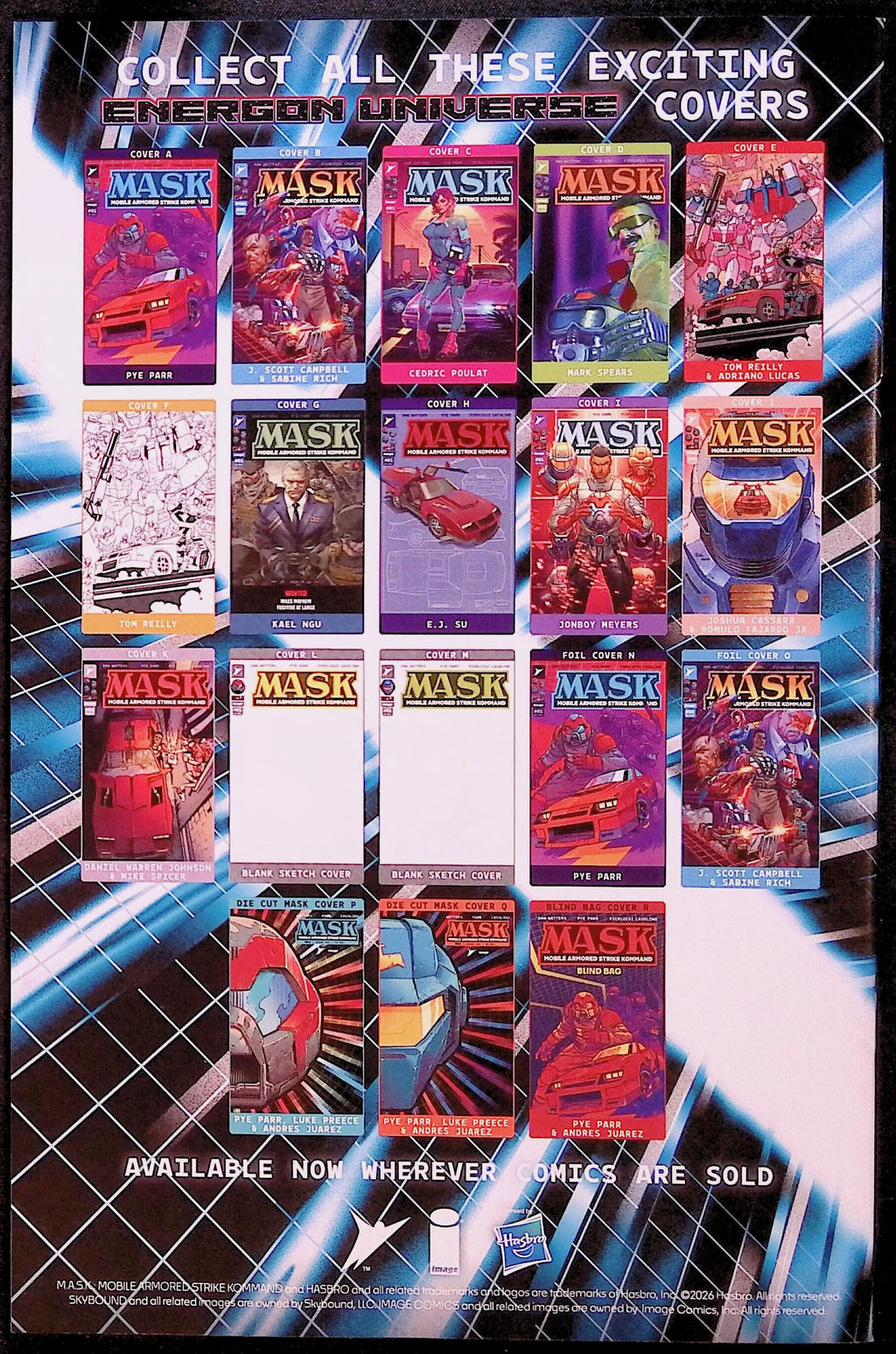 M.A.S.K. # 1 Cover C Cedric Poulat Variant First Printing 2026 NM-