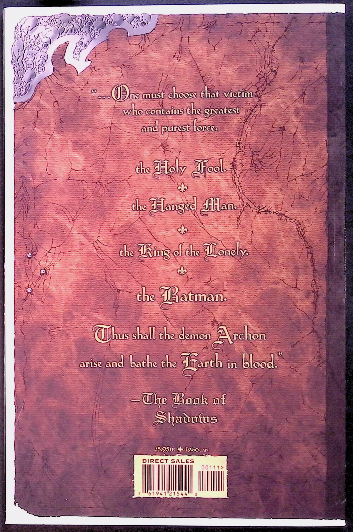Batman: The Book of Shadows 1999 VF+