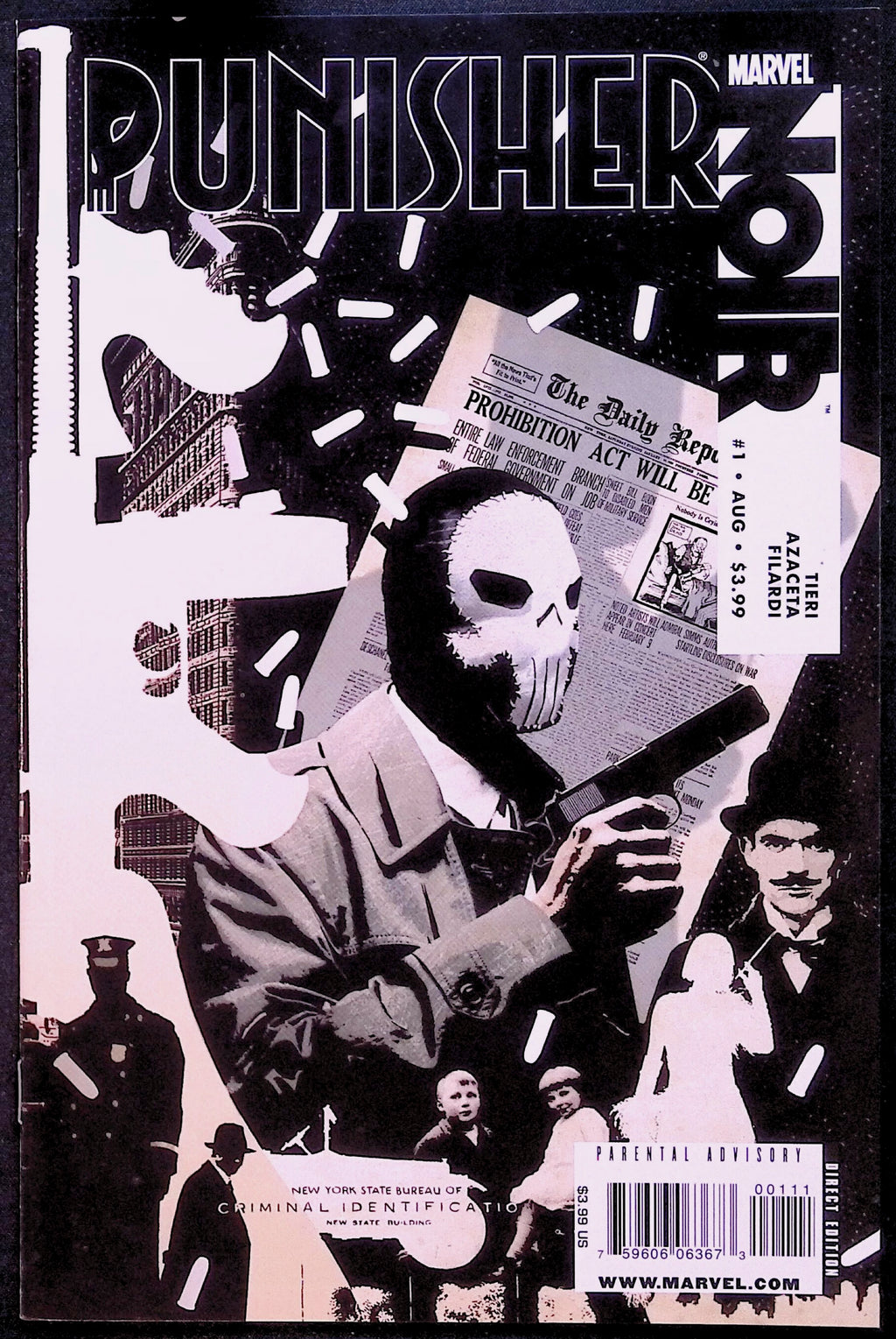 Punisher Noir # 1 Cover A First Printing 2009 NM-