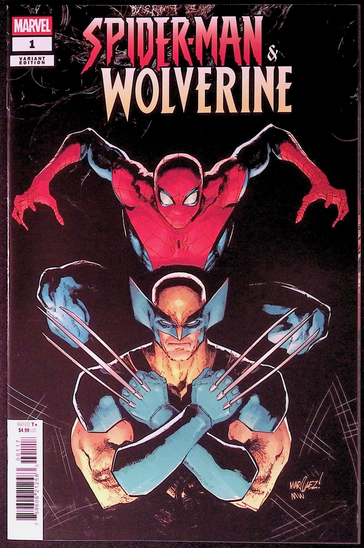 Spider-Man & Wolverine # 1 1:25 Marquez Variant First Printing 2025 NM