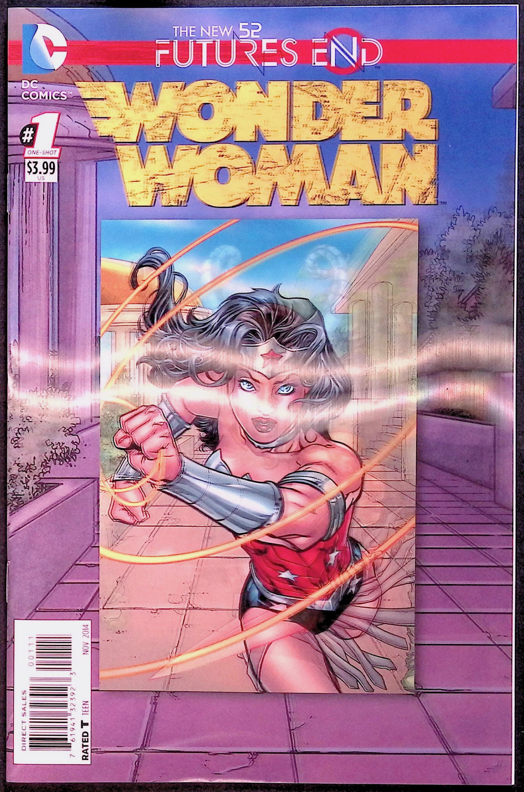 Wonder Woman: Futures End #1 3-D Lenticular Motion Cover 2014 NM