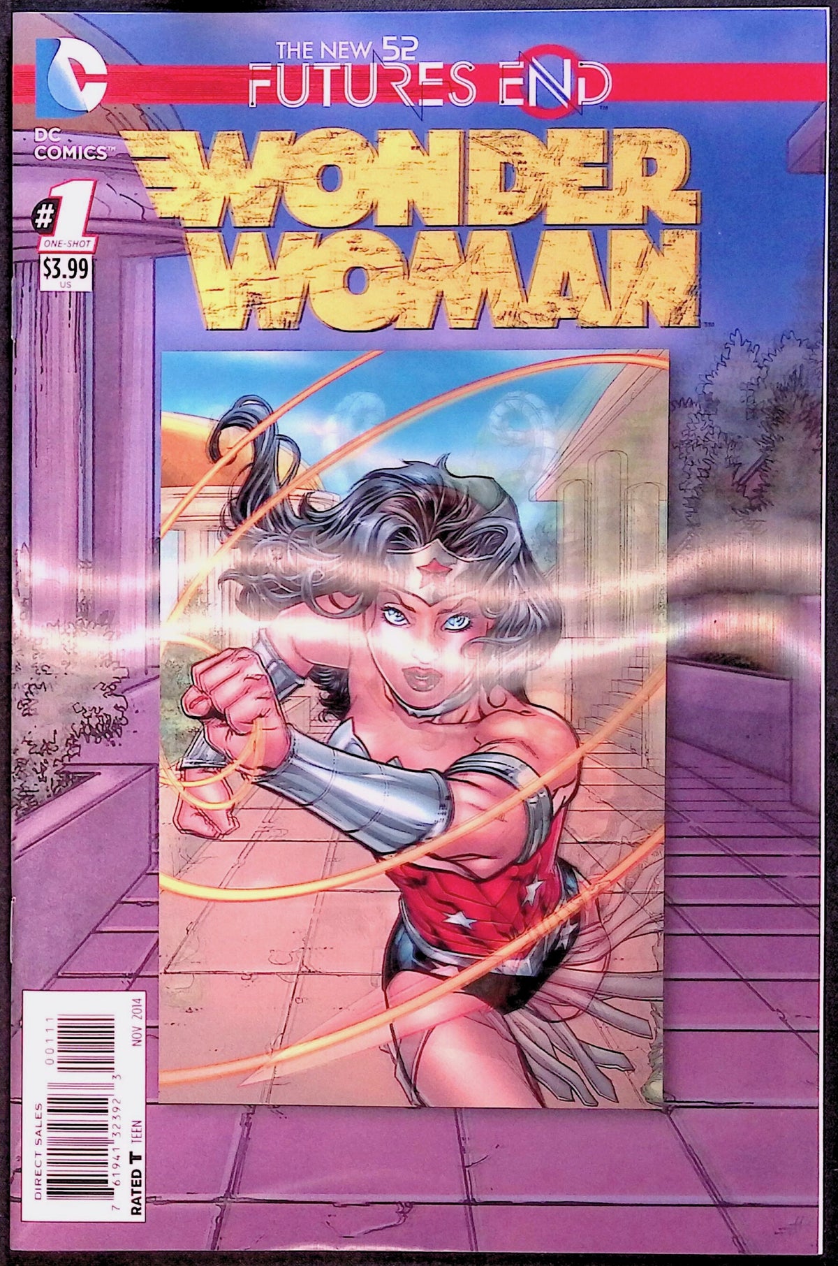 Wonder Woman: Futures End #1 3-D Lenticular Motion Cover 2014 NM