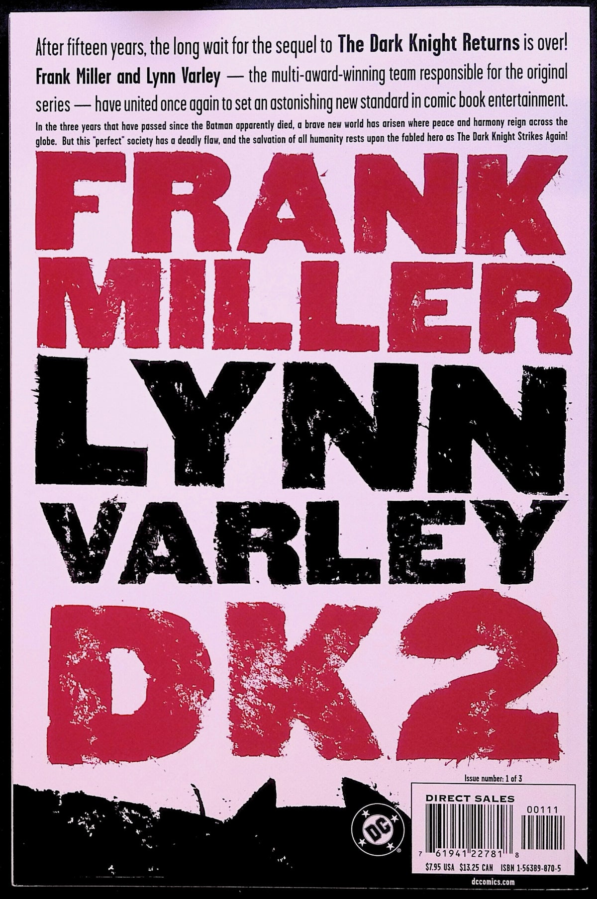 The Dark Knight Strikes Again # 1 Frank Miller 2001 NM