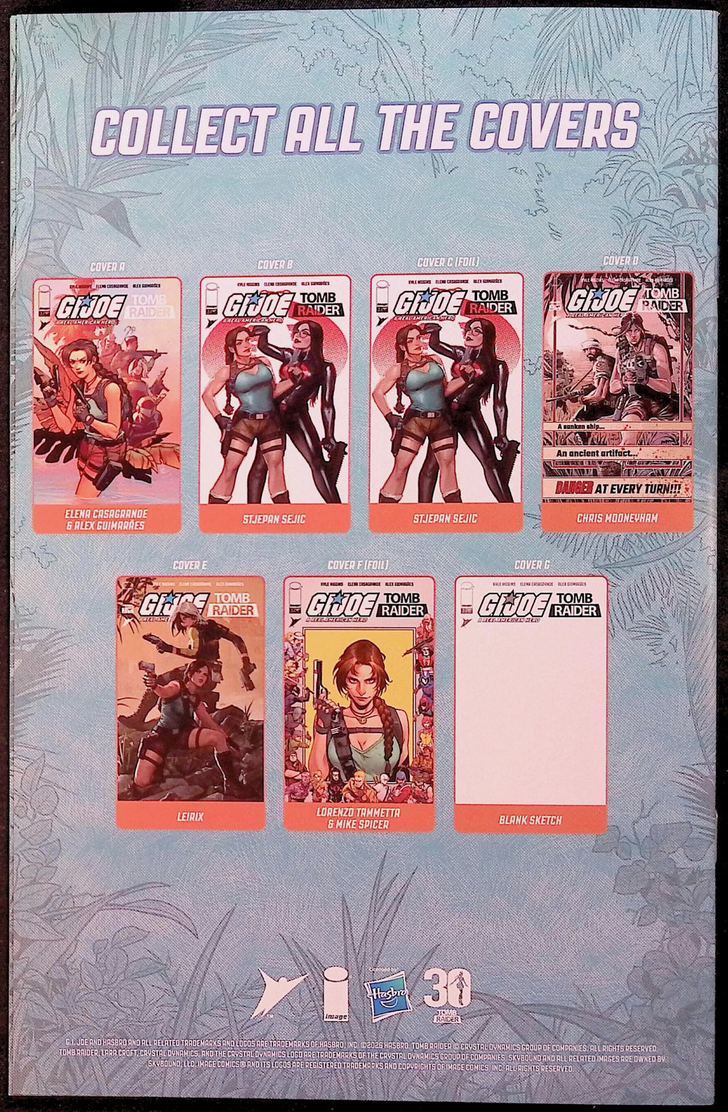 G.I. Joe: A Real American Hero / Tomb Raider #1 Cover C Stjepan Sejic Foil Variant First Printing NM-