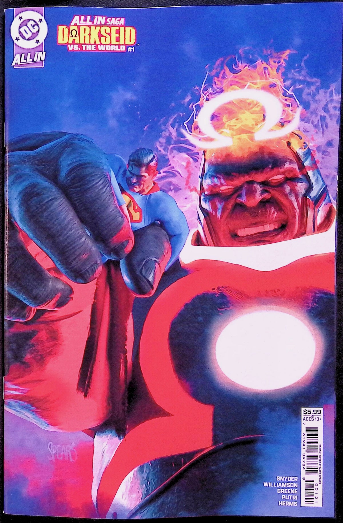 DC All In Saga: Darkseid vs. the World # 1 Cover B Mark Spears Variant First Printing 2026 BN