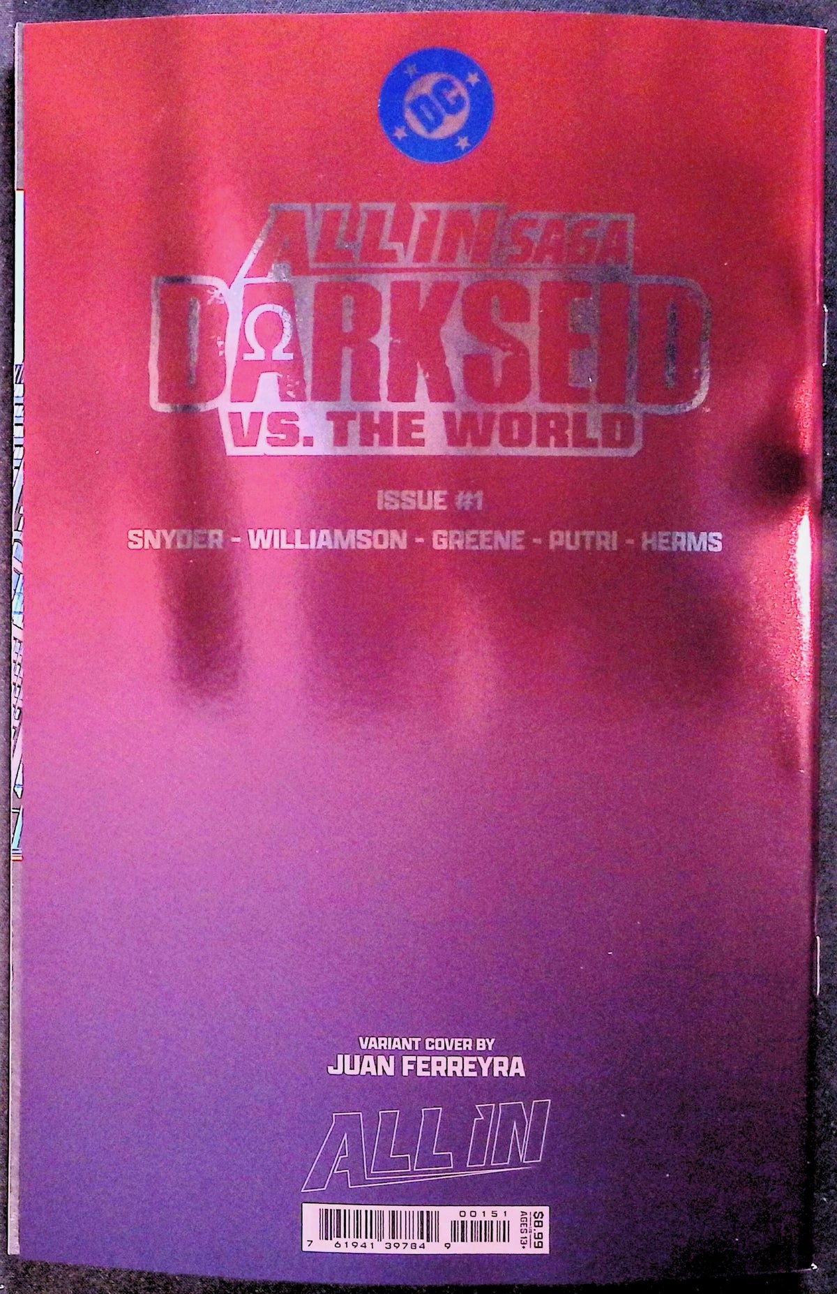 DC All In Saga: Darkseid vs. the World # 1 Cover E Juan Ferreyra Foil Variant First Printing 2026 BN