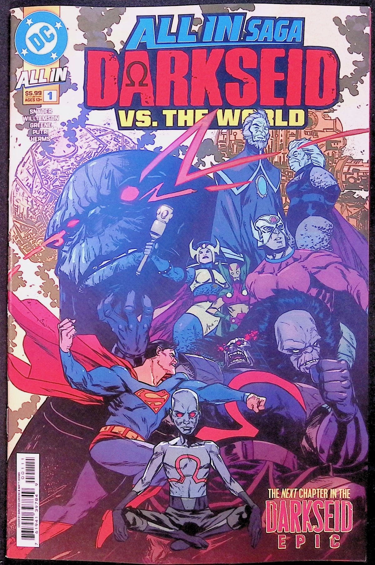 DC All In Saga: Darkseid vs. the World # 1 Cover A First Printing 2026 BN