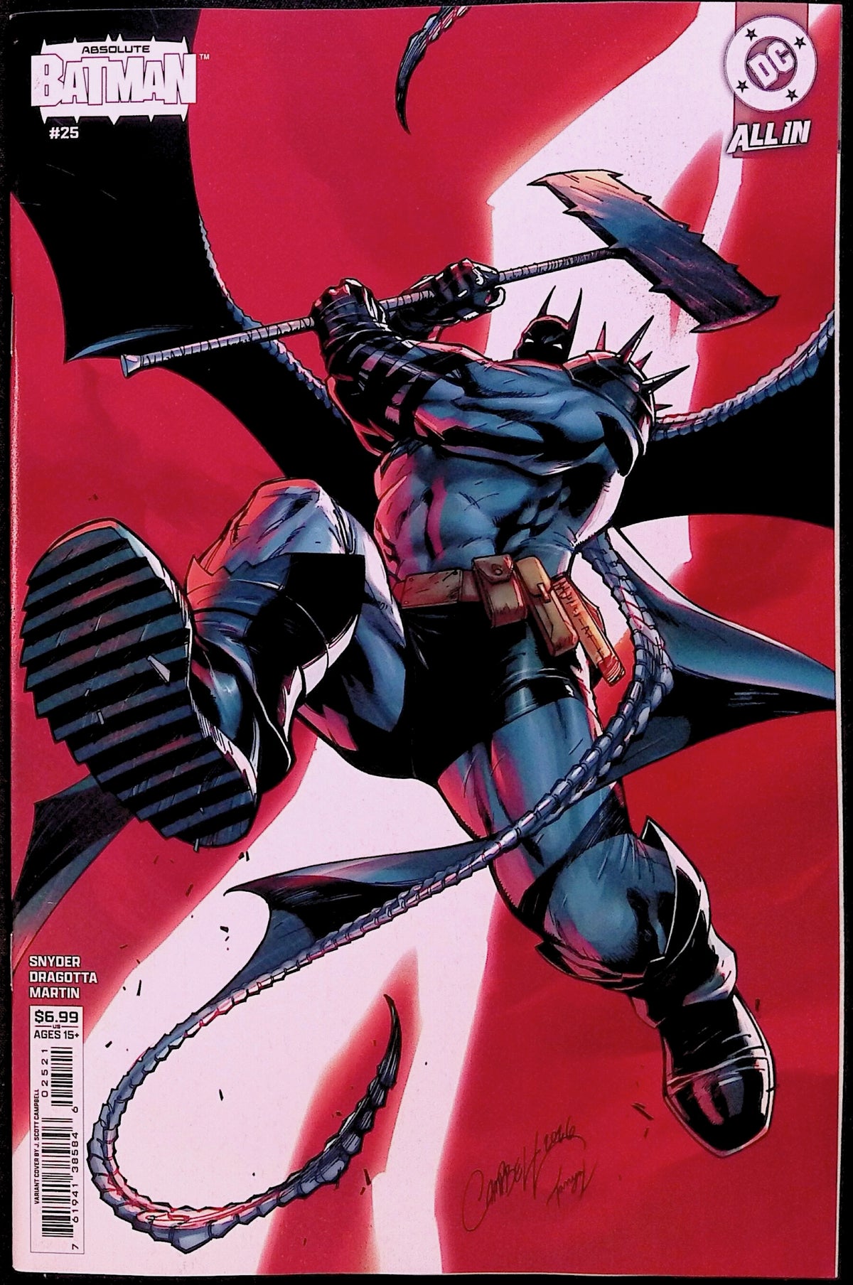 Absolute Batman # 25 Cover B J. Scott Campbell Variant First Printing 2026 BN