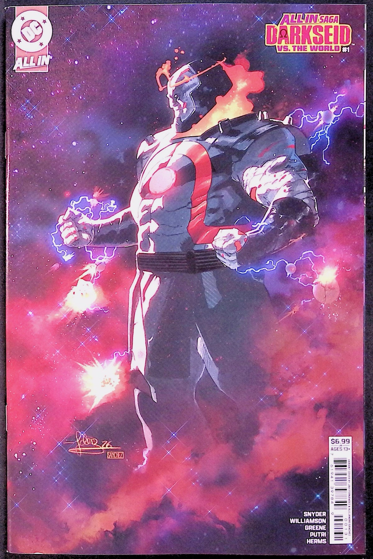 DC All In Saga: Darkseid vs. the World # 1 Cover C Javi Fernandez Variant First Printing 2026 BN