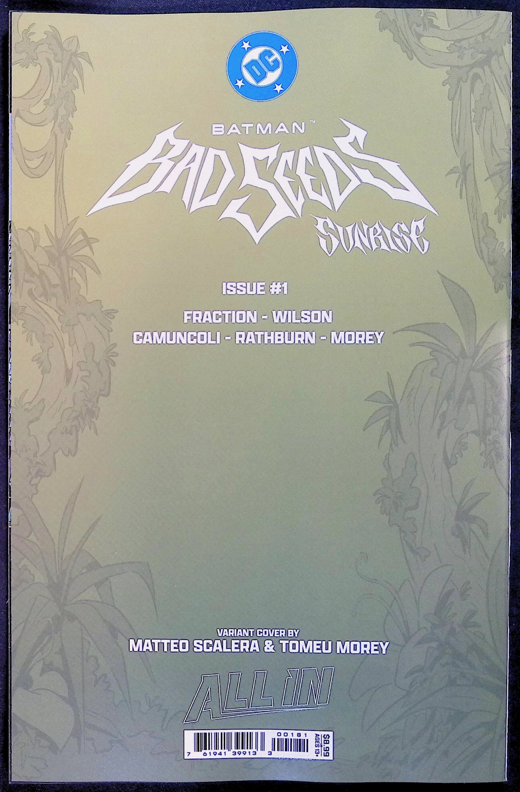 Batman: Bad Seeds – Sunrise # 1 Matteo Scalera Glow-In-The-Dark Variant 2026 BN