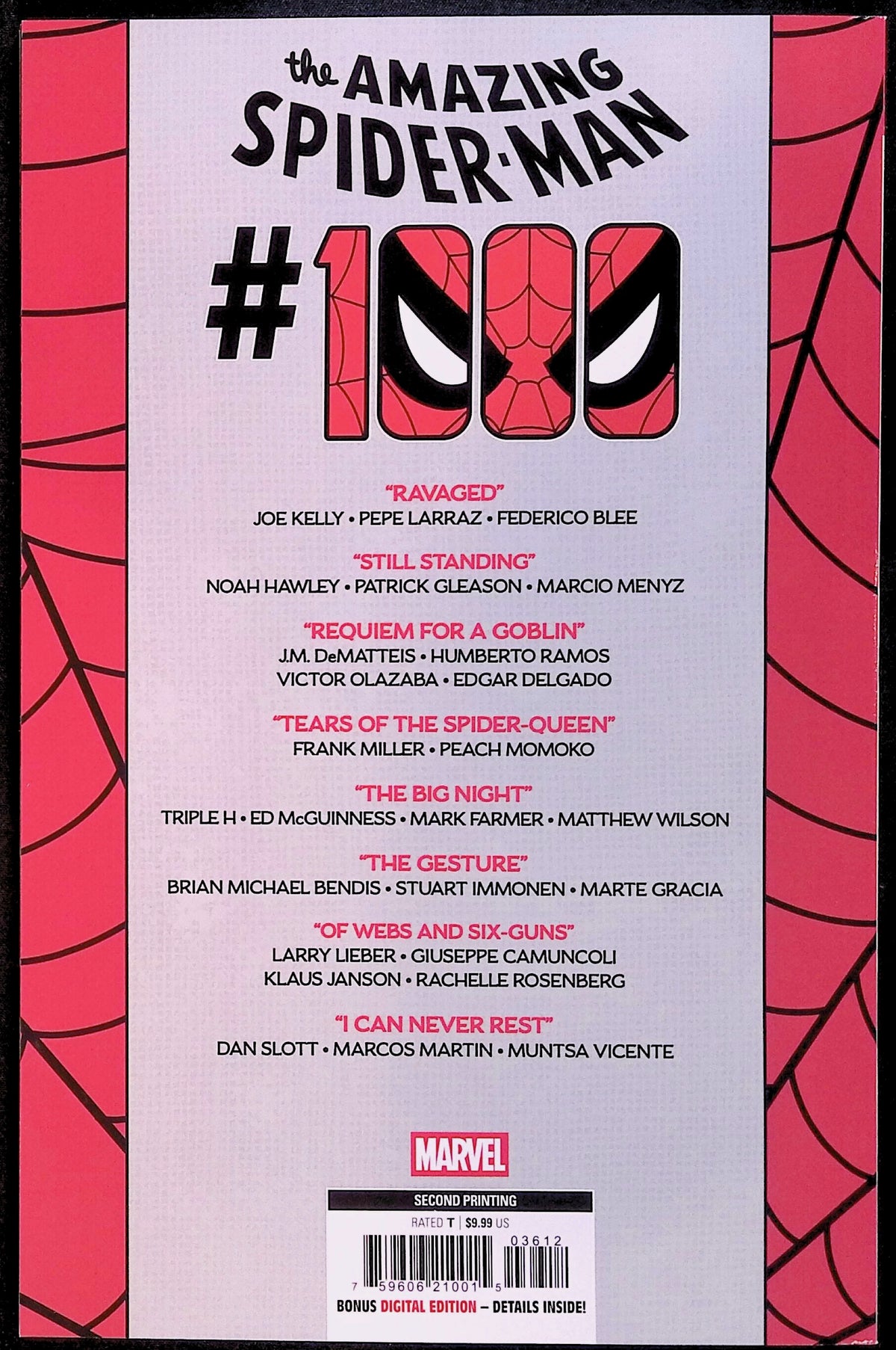 The Amazing Spider-Man # 1000  John Romita Jr. Second Printing 2026 BN