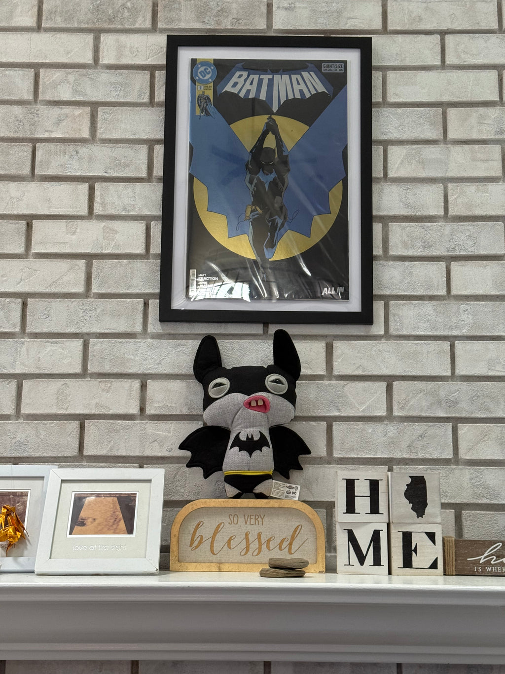 Batman # 1 Foil Variant First Printing 11 X 17 Format Framed 2025 NM