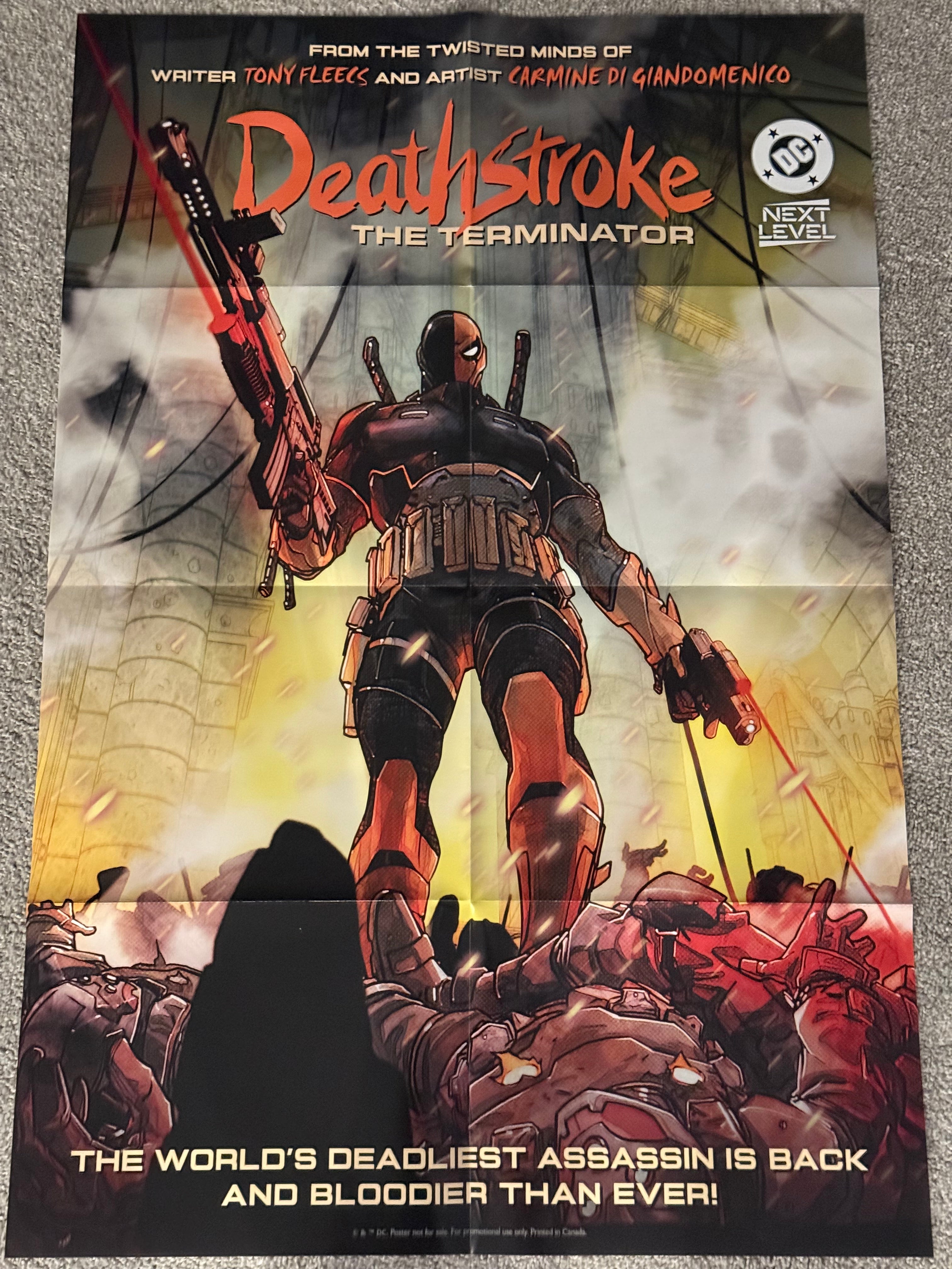 The Deathstroke: The Terminator # 1 Store Promo Poster 24x36 Folded 2026 BN