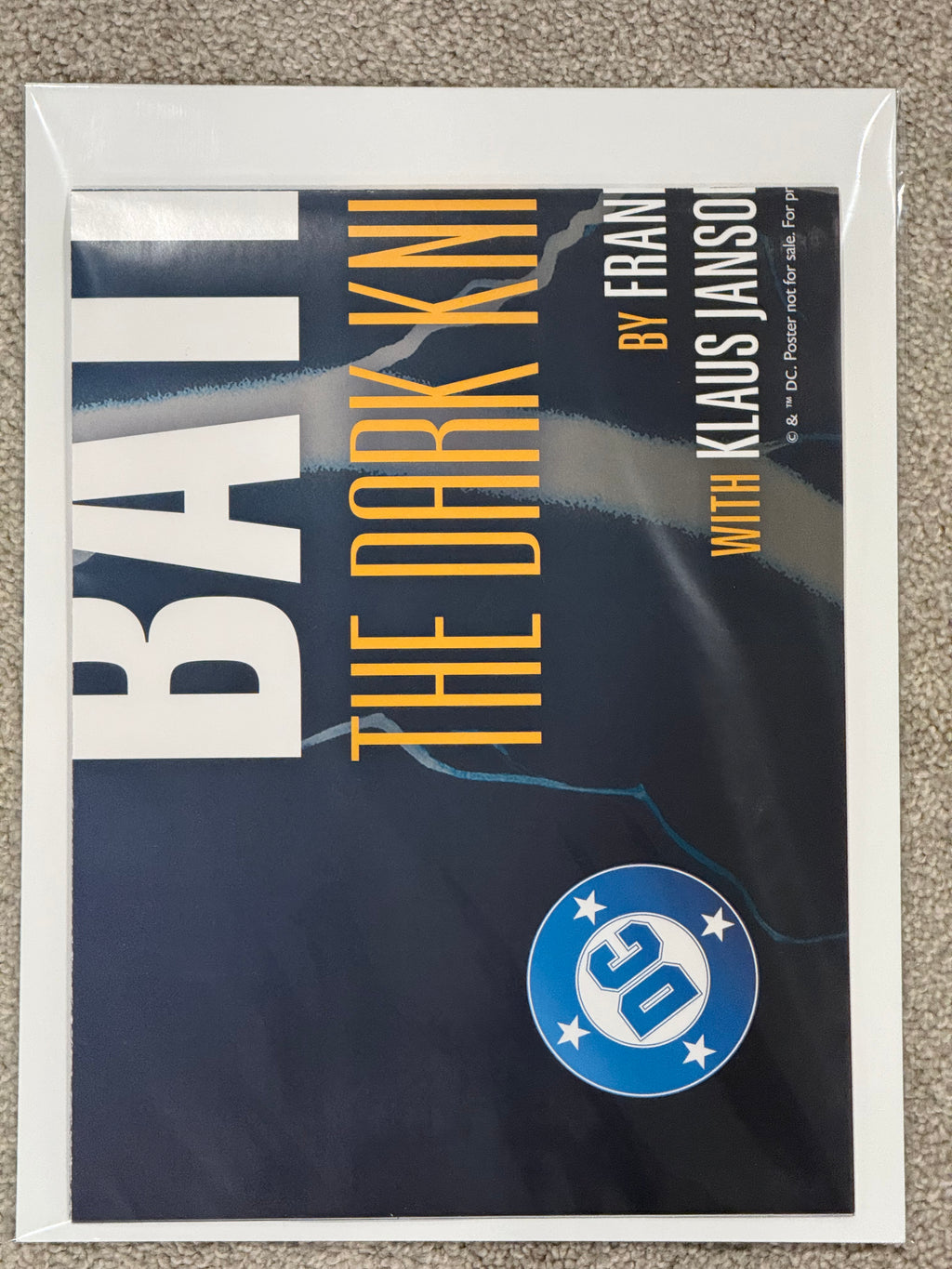 The Batman: The Dark Knight Returns 40th Anniversary Store Promo Poster 24x36 Folded BN