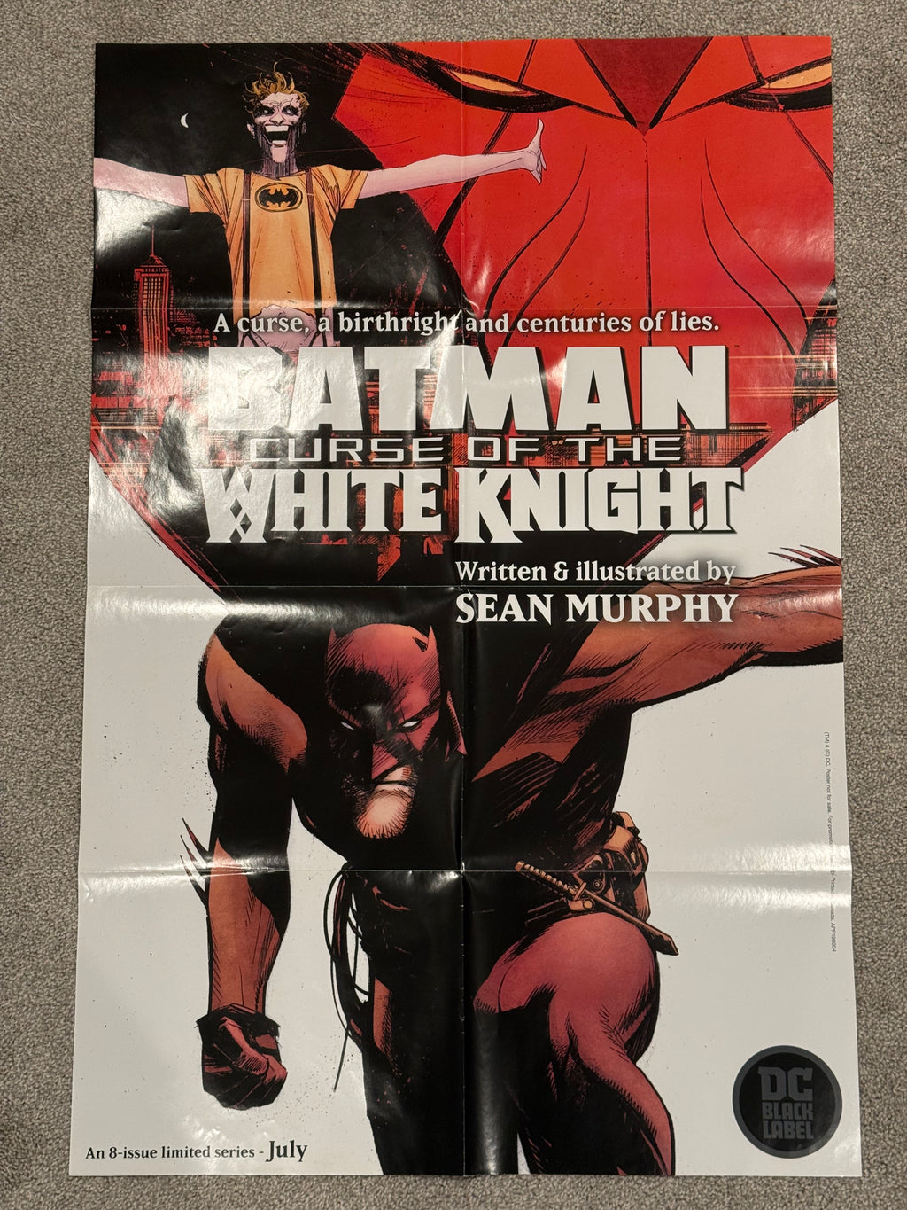The Batman: Curse of the White Knight Store Promo Poster 24x36 Folded