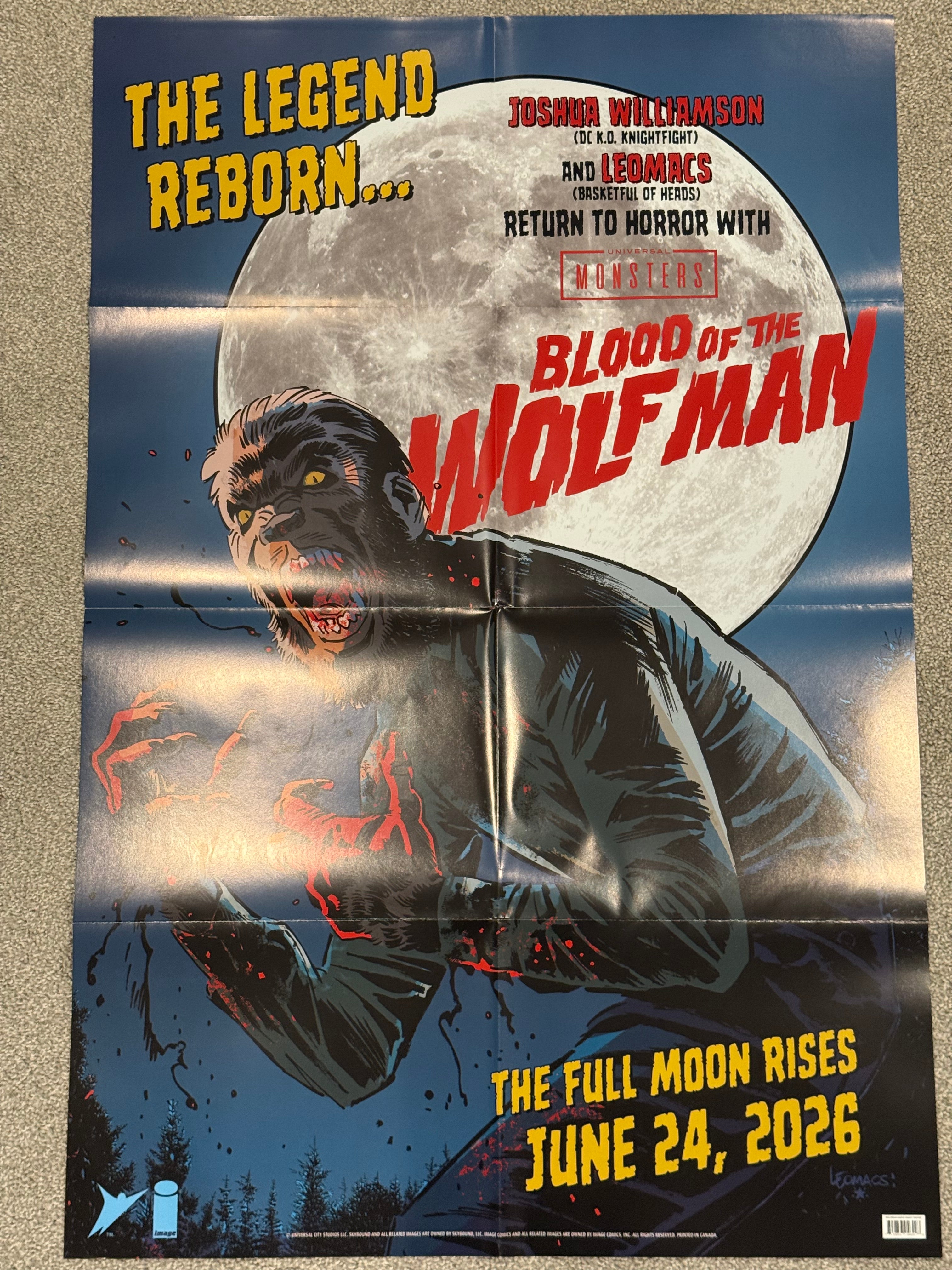 The Universal Monsters Double-Sided Promo Poster 2026 Folded BN