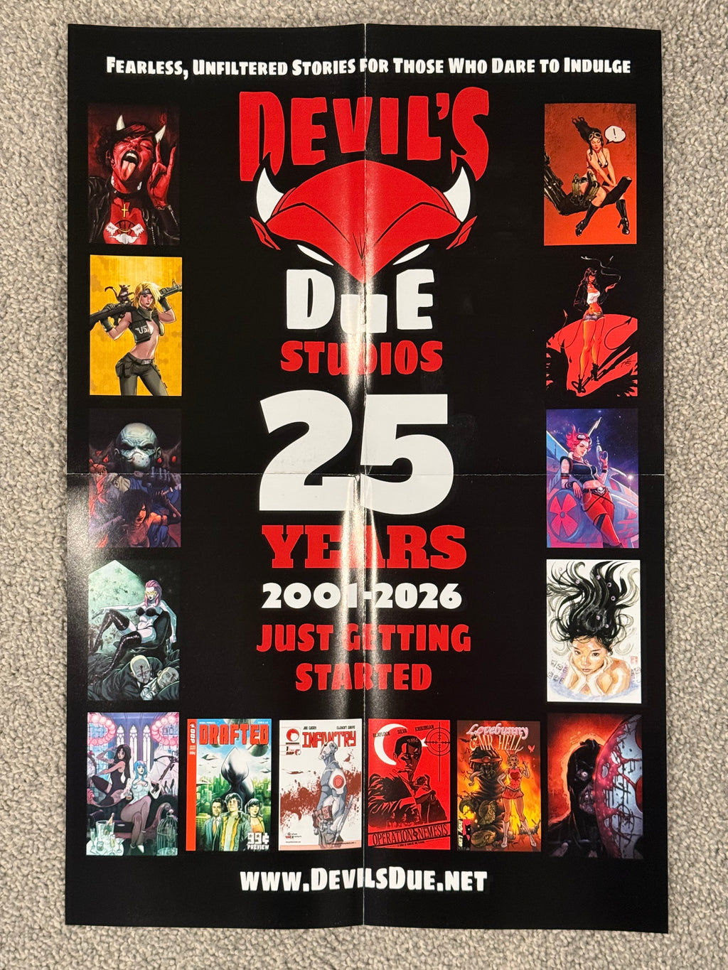 Club Nephilim Store Promo Poster 11x17 Folded 2026 BN