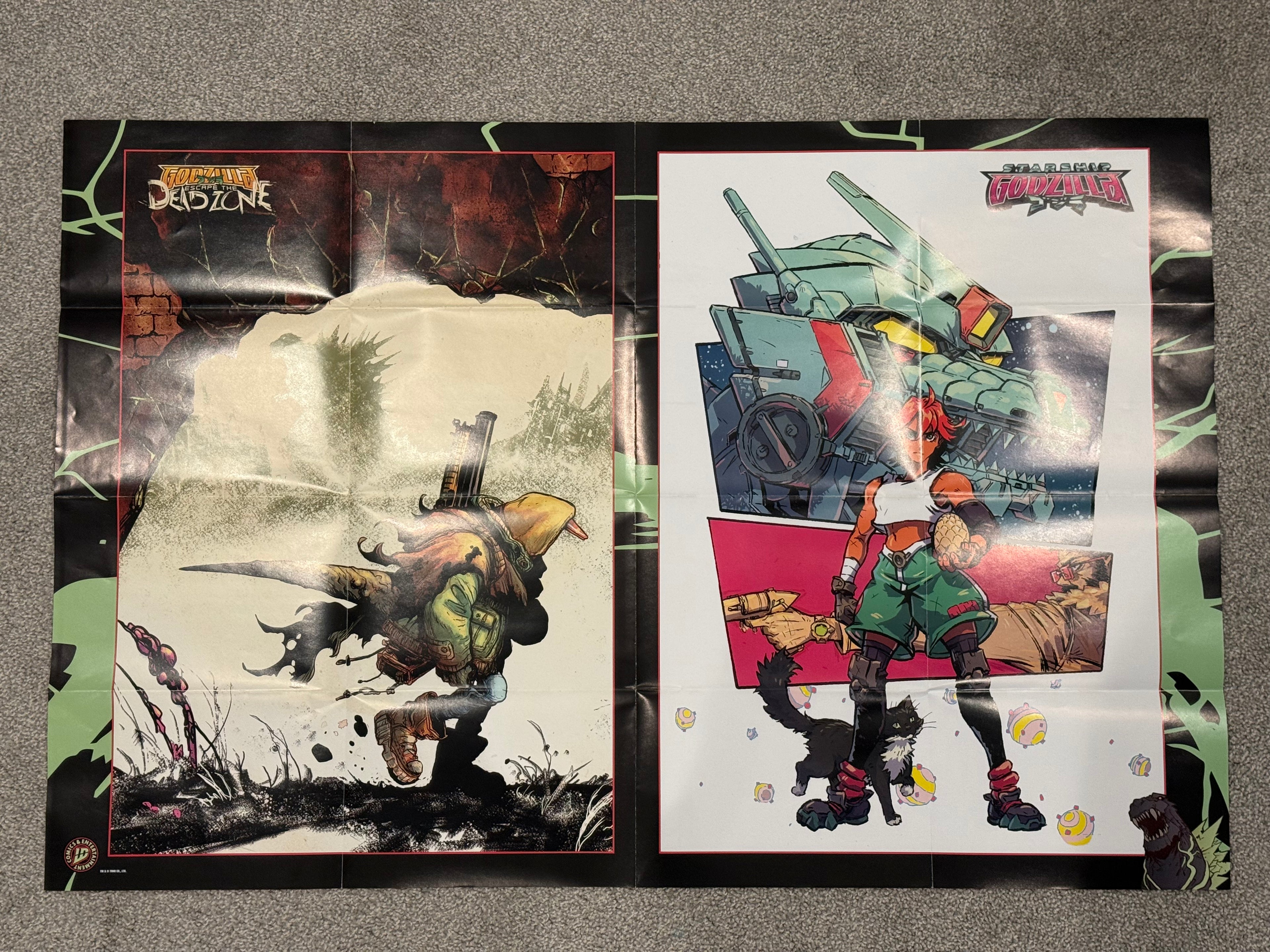 Godzilla 2025 Store Promo Posters Folded