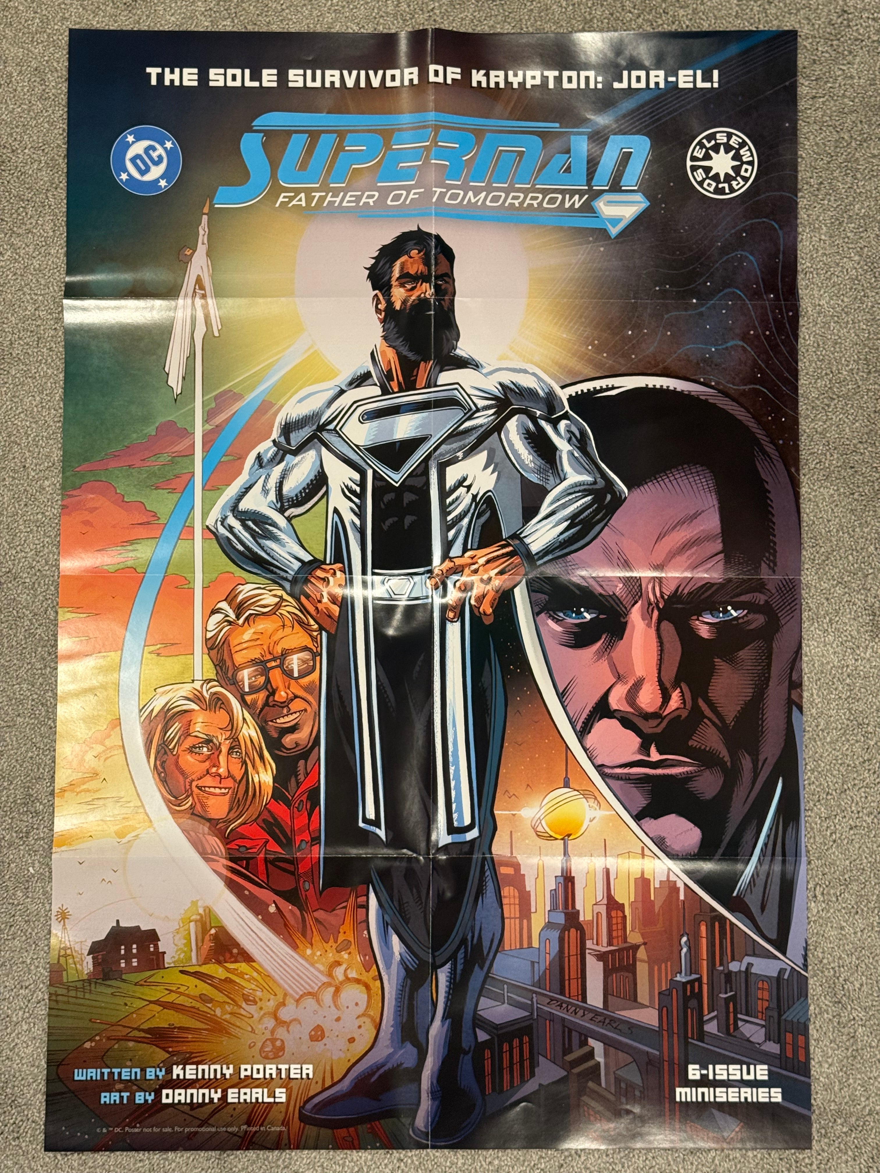 Superman: Father of Tomorrow Store Promo Poster Folded BN