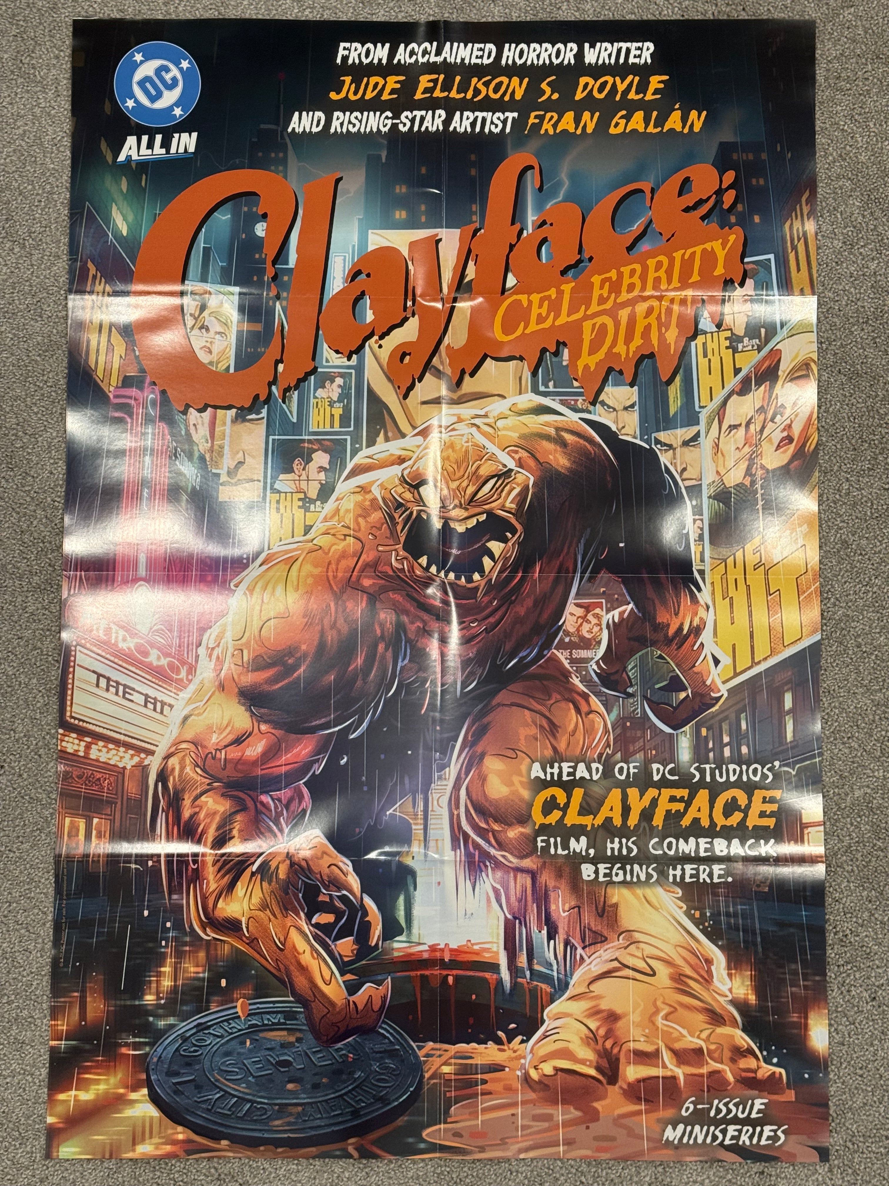Clayface: Celebrity Dirt Store Promo Poster 2026 Folded BN