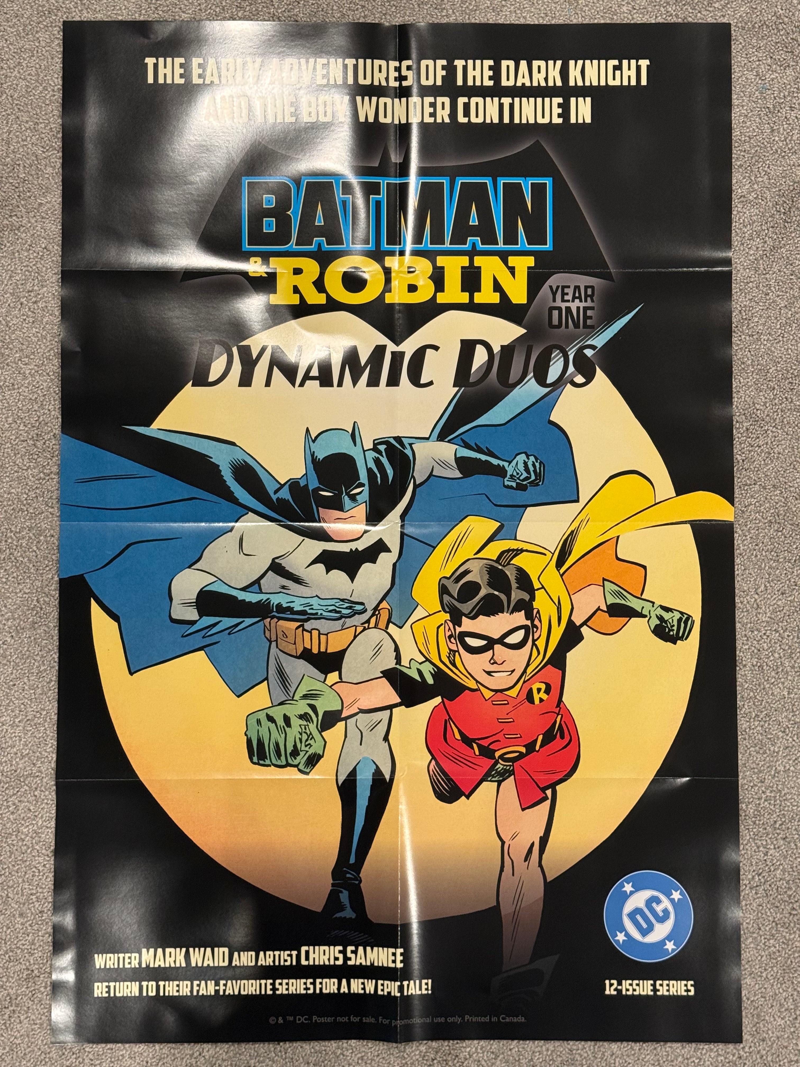 Batman &amp; Robin: Year One Dynamic Duos Store Promotion Poster 2026 Folded BN