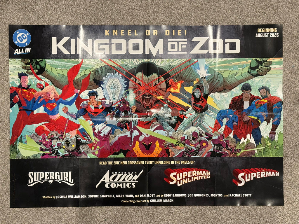 Kingdom of Zod Promotional Store Poster 2026 BN Folded