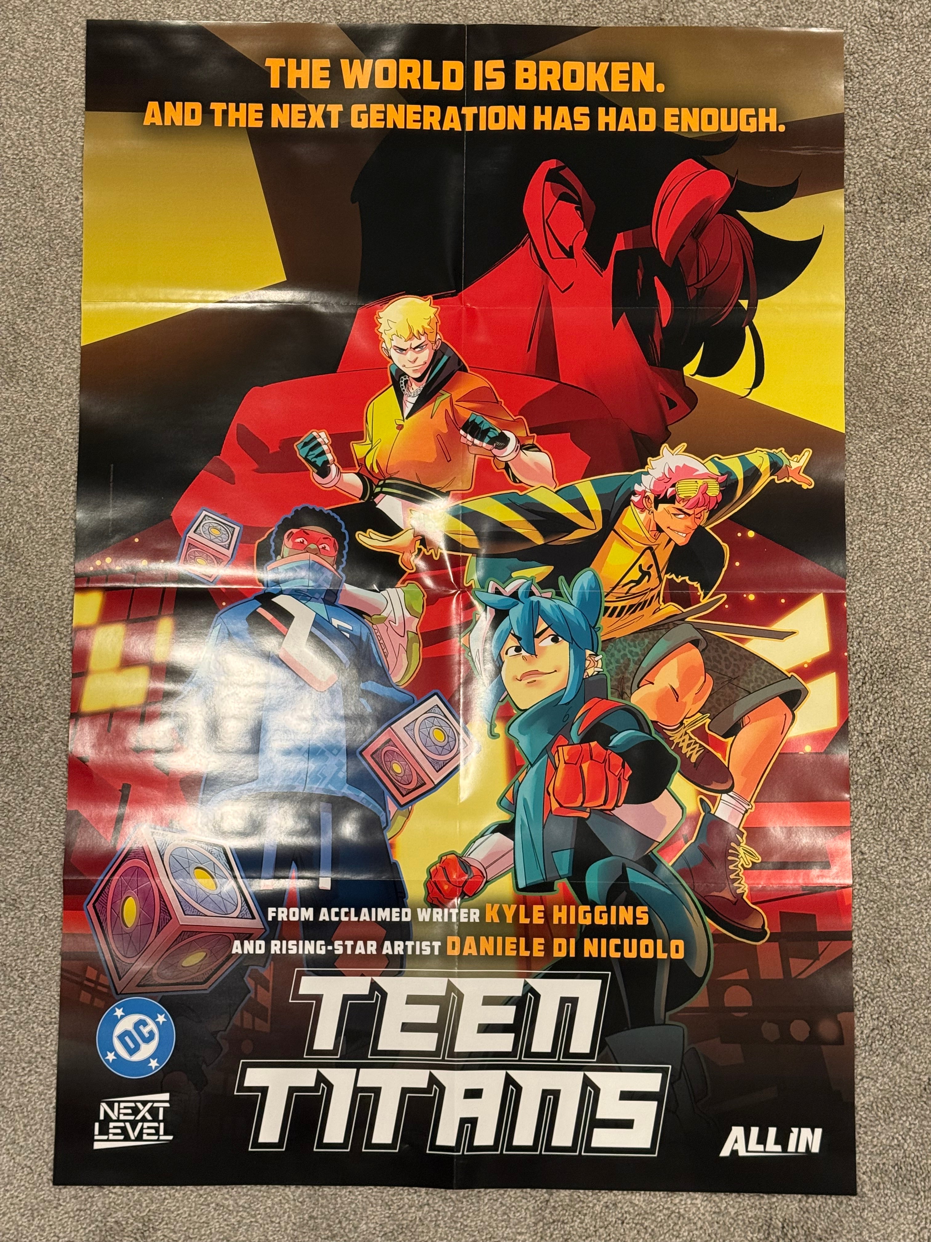 Teen Titans Store Promotional Poster 2026 Folded BN