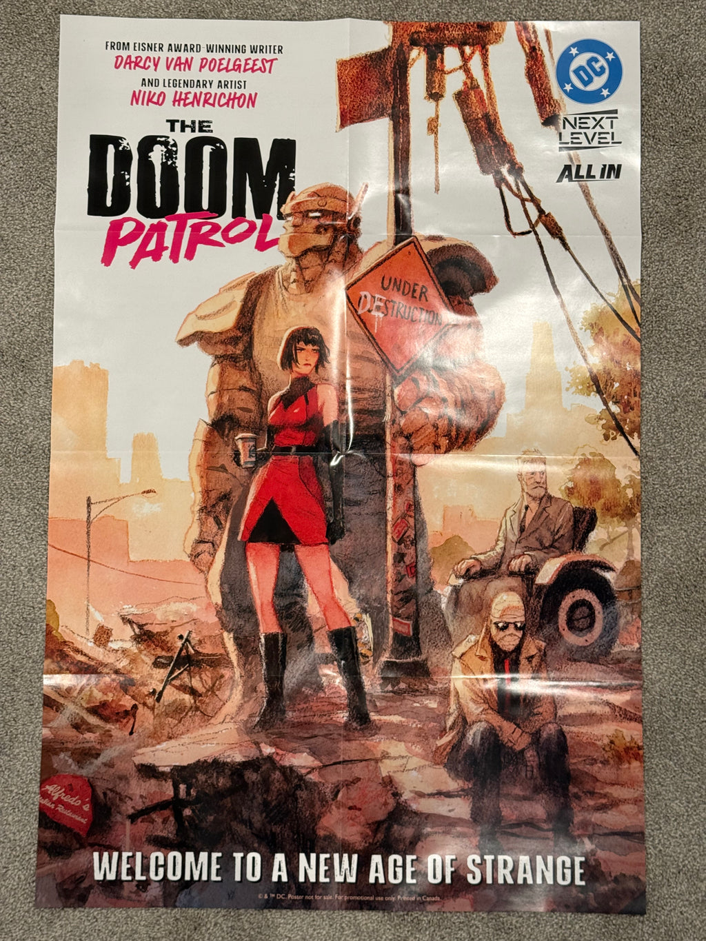 The Doom Patrol Store Promotional Poster 2026 Folded BN