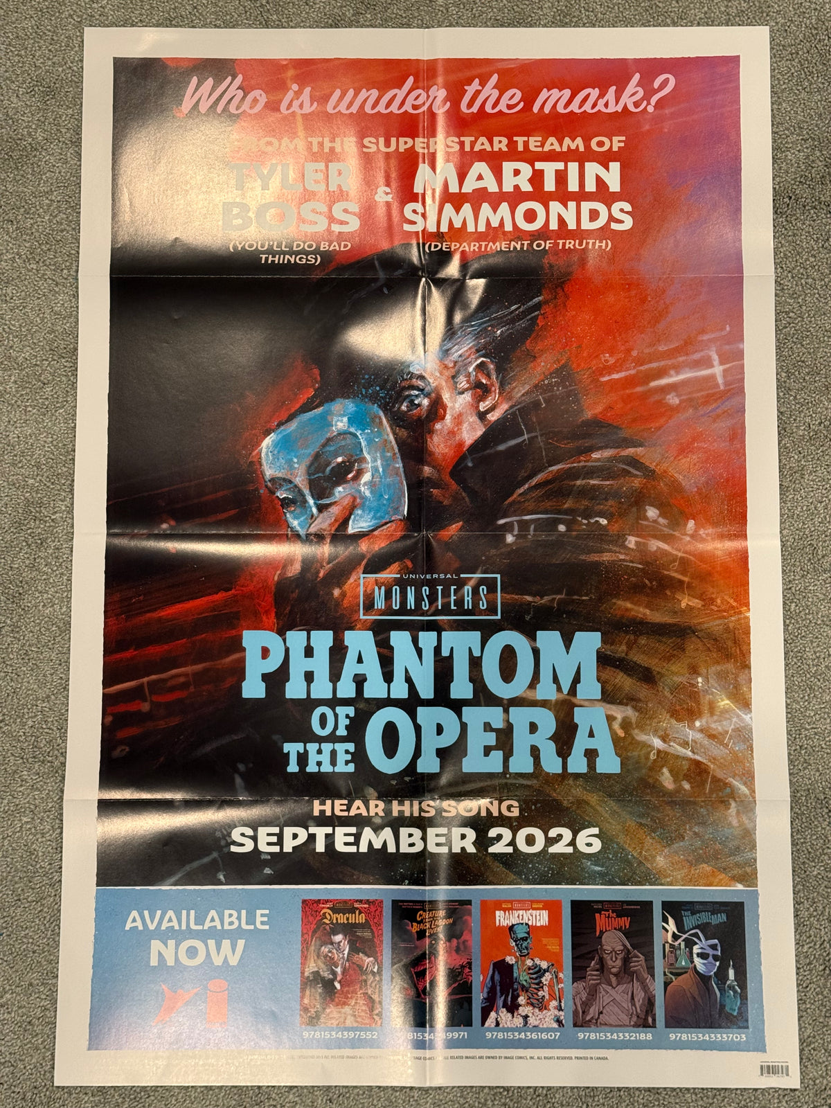 The Tales of Wonder & Universal Monsters Double-Sided Store Promo Poster 2026 Folded BN