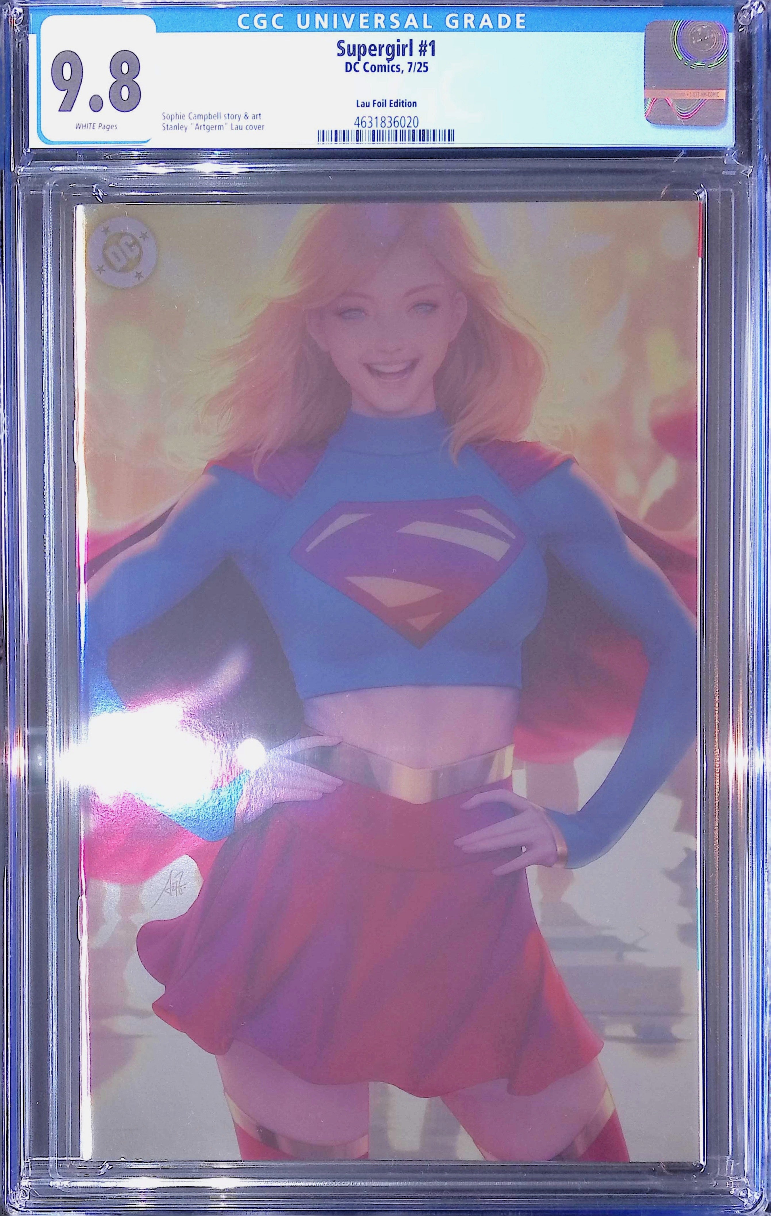 Supergirl #1 DC Comics Lau 7/25 Foil Edition CGC 9.8 4631836020