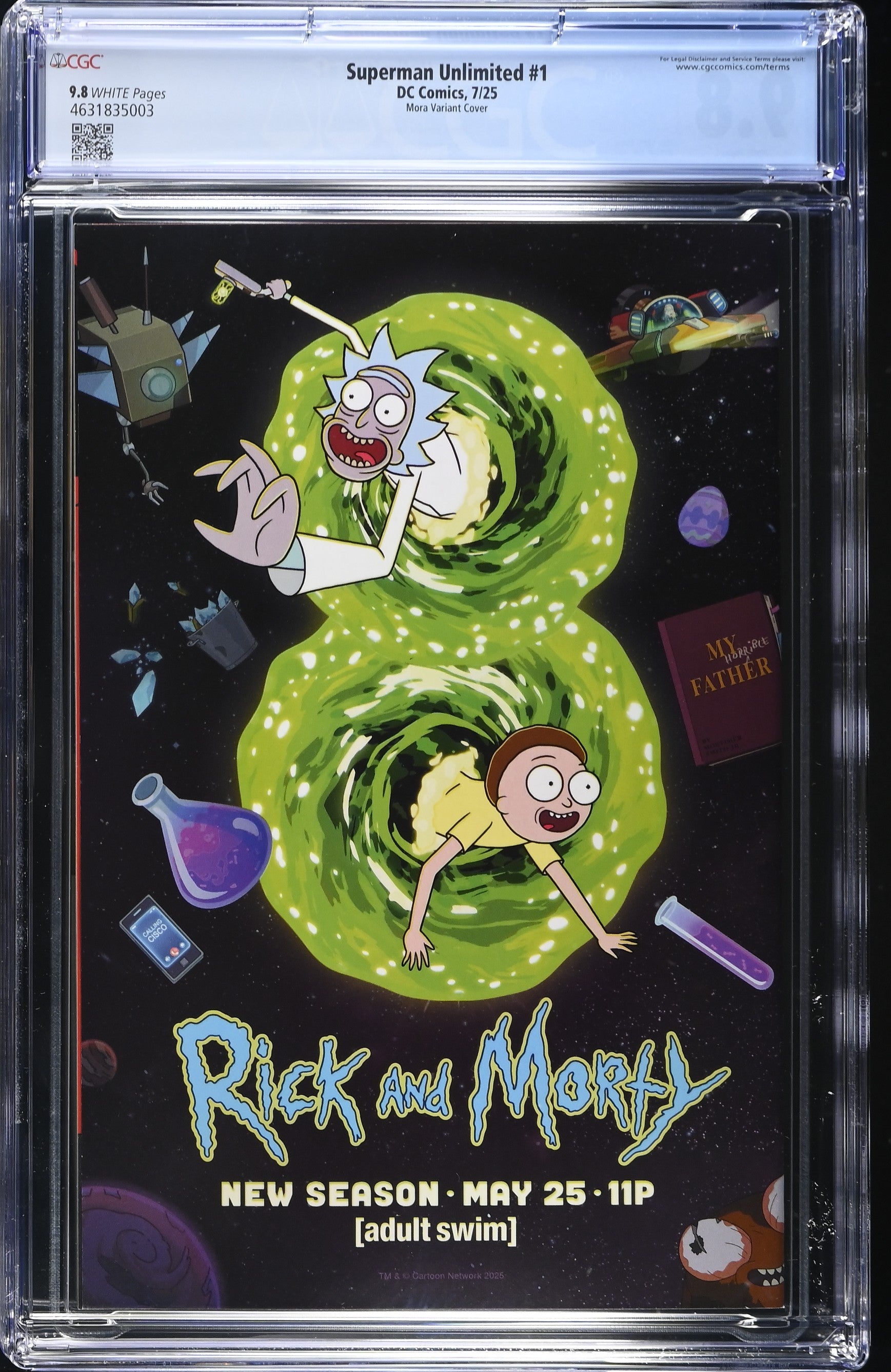 Superman Unlimited #1 DC Comics 7/25 Mora Variant Cover James Gunn CGC 9.8 4631835003