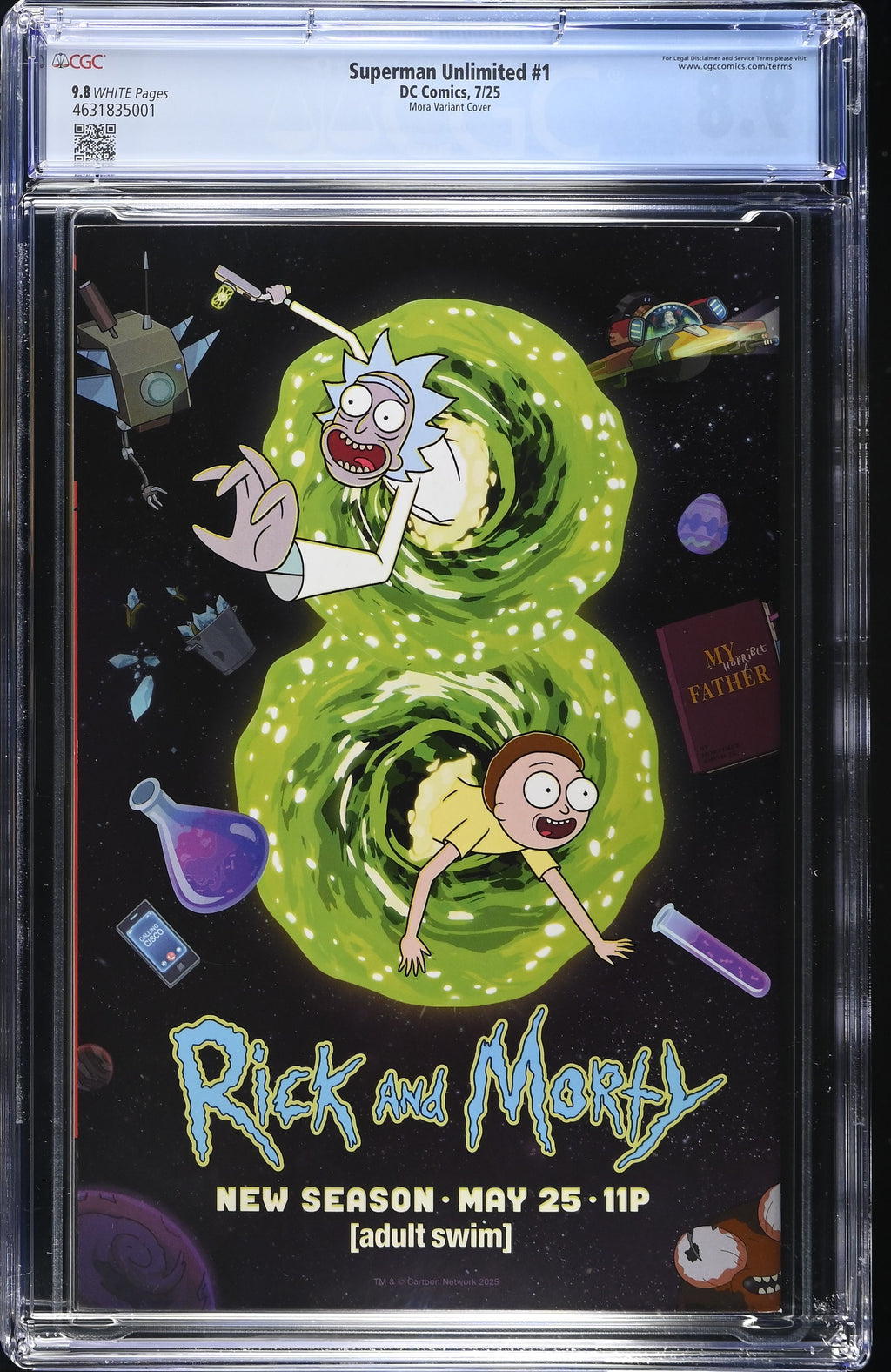 Superman Unlimited #1 DC Comics 7/25 Mora Variant Cover James Gunn CGC 9.8 4631835001