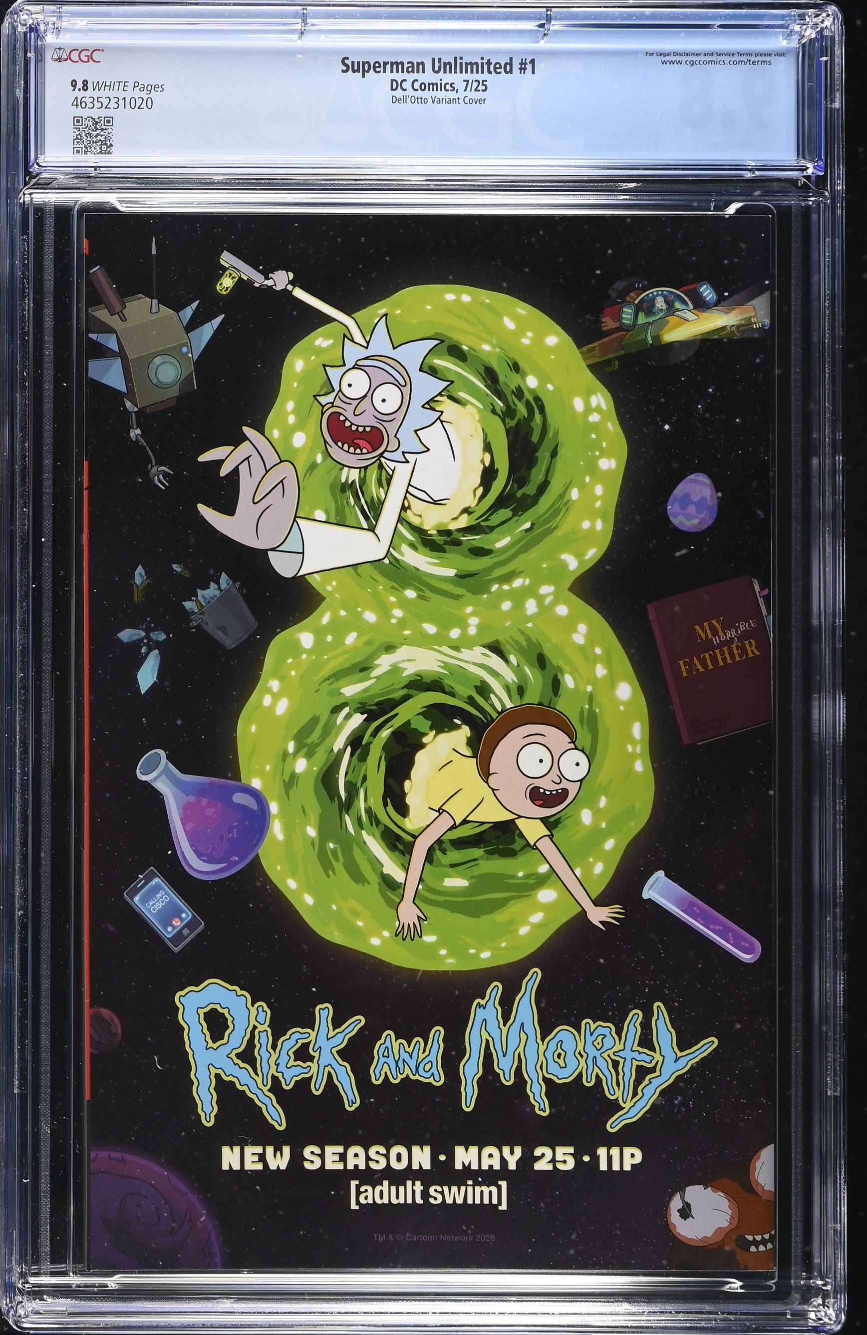 Superman Unlimited #1 DC Comics 7/25 Dell'Otto Variant Cover CGC 9.8 4635231020