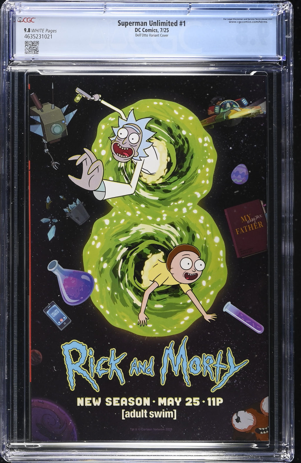 Superman Unlimited #1 DC Comics 7/25 Dell'Otto Variant Cover CGC 9.8 4635231021