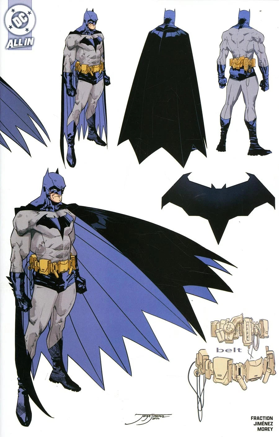 Batman #1 1:5 Jiménez Design Wraparound Variant First Printing 2025 BN